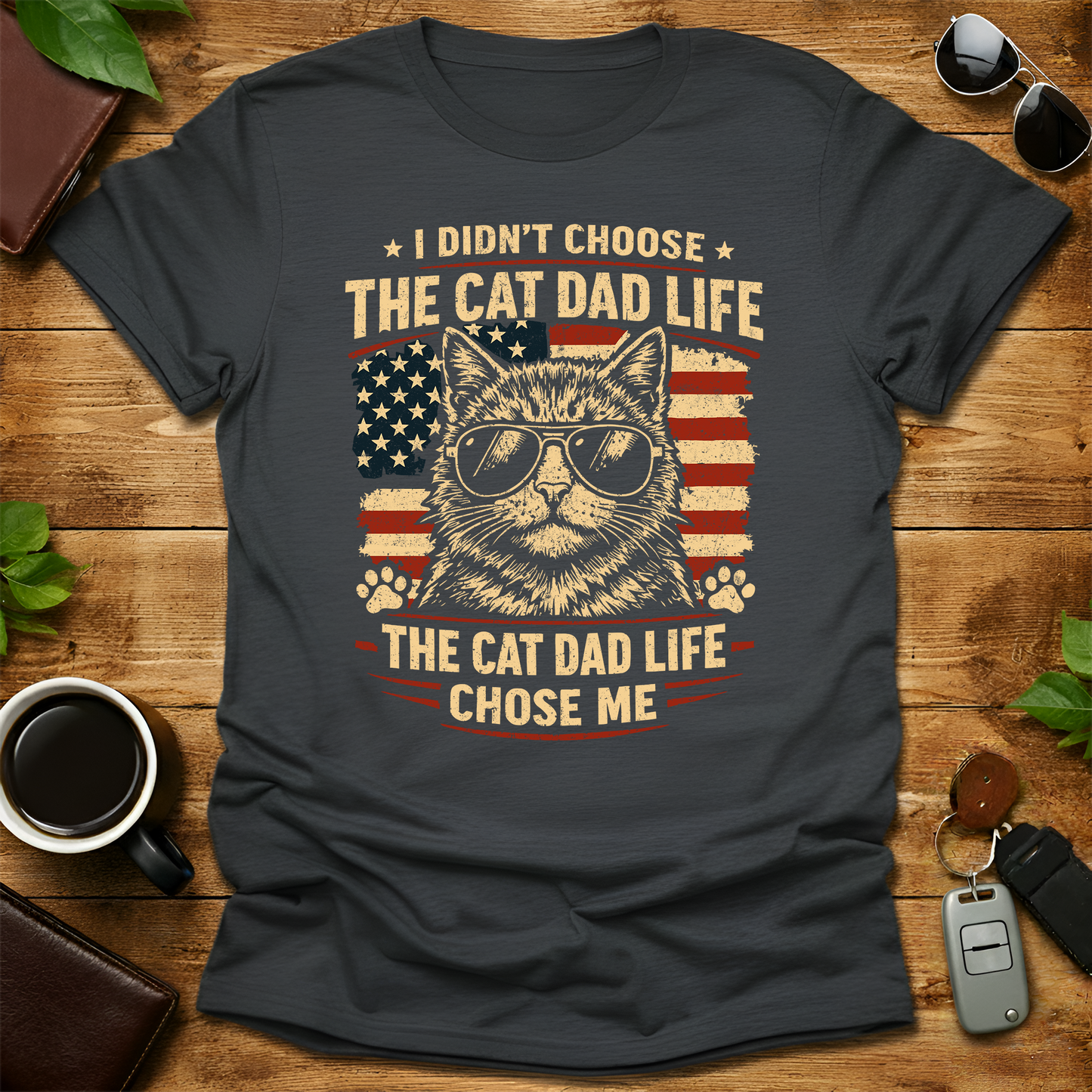 DAD CAT V2 Father's Day T-Shirt