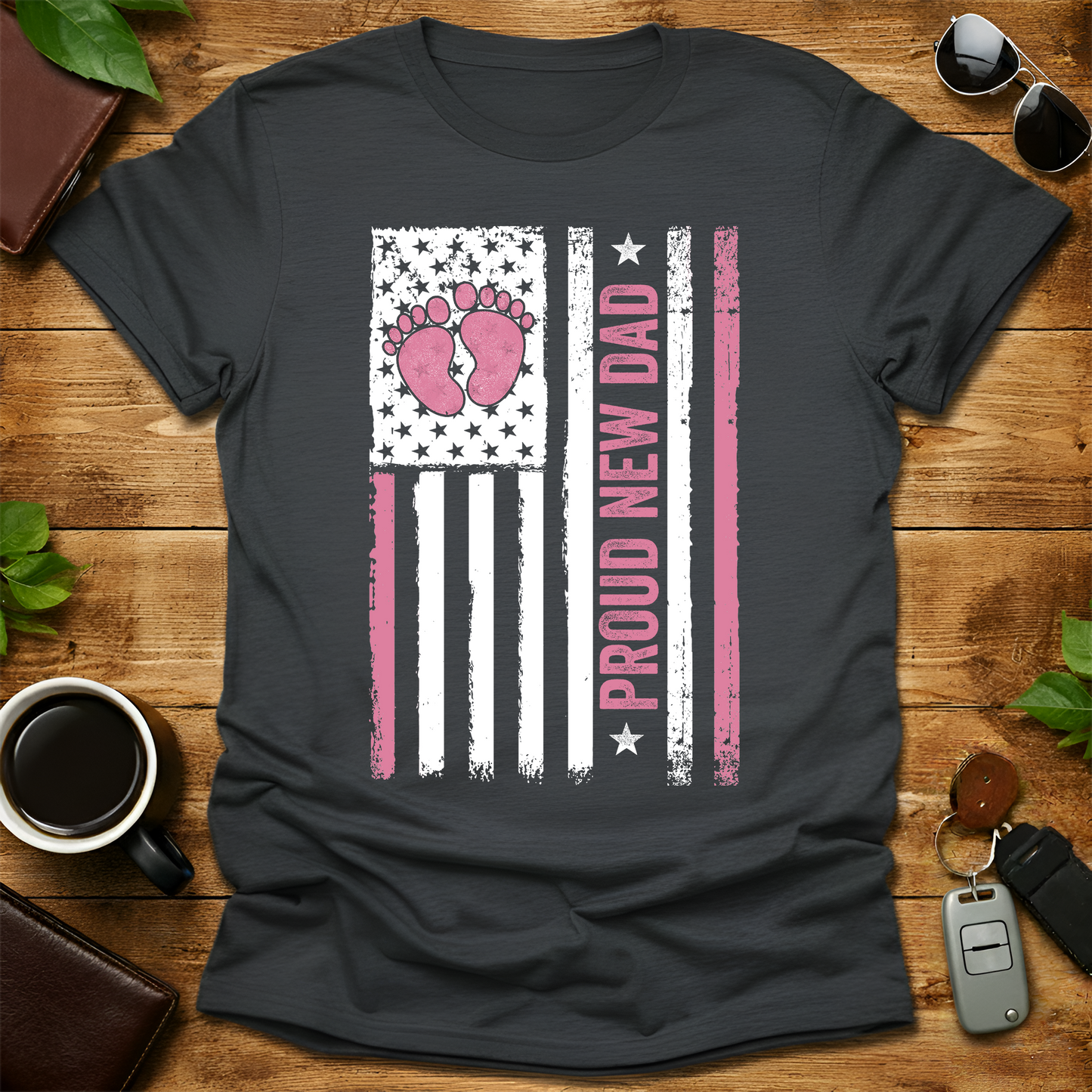 Girl Dad 2026 V4 Father's Day T-Shirt