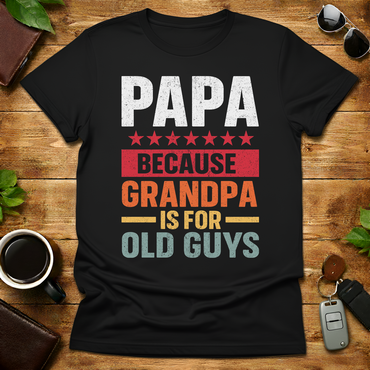 Papa Grandpa V2 Father's Day T-Shirt