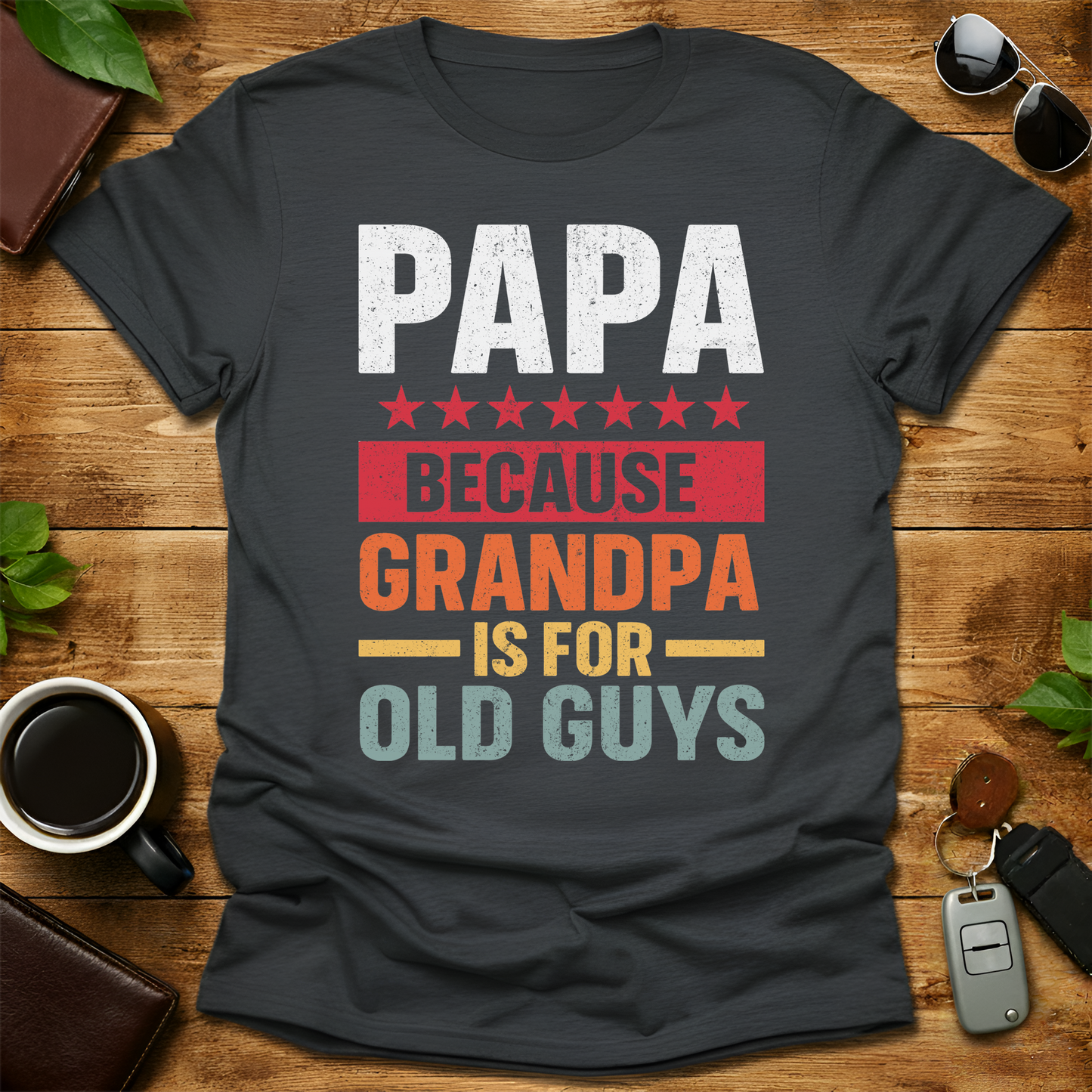 Papa Grandpa V2 Father's Day T-Shirt