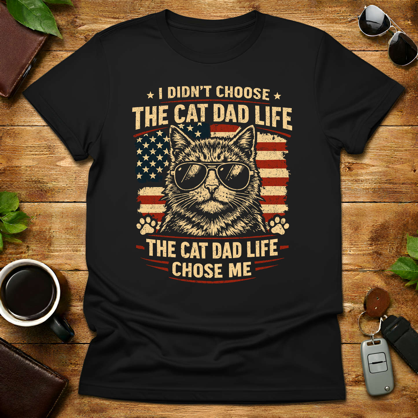 DAD CAT V2 Father's Day T-Shirt