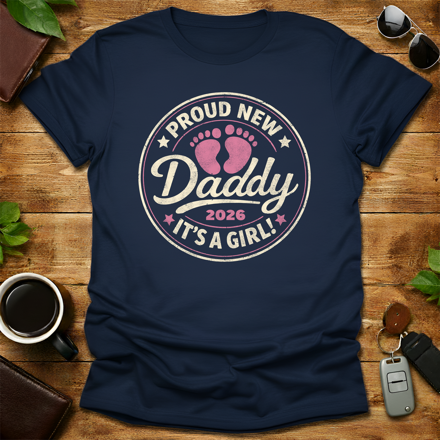 New Dad Est 2026 V1 Father's Day T-Shirt