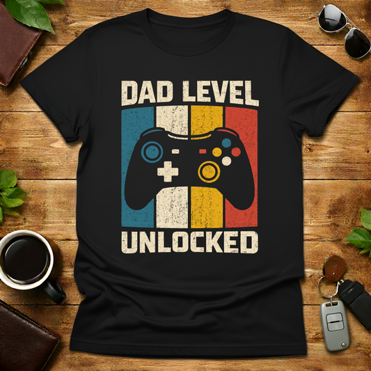 New Dad Level Unlocked V3 Father's Day T-Shirt