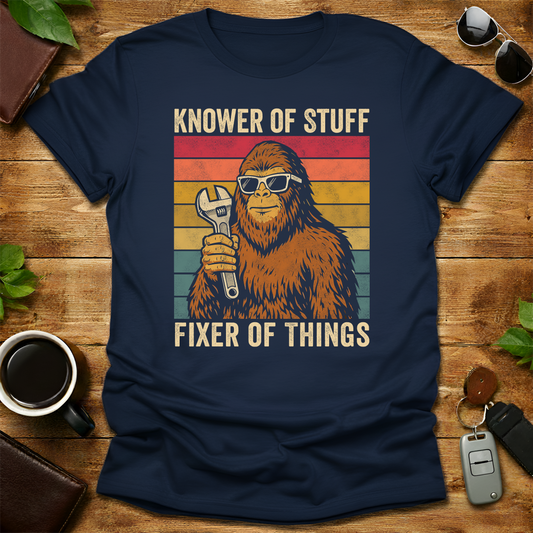 Fixer Bigfoot Dad Mechanic V4 Father's Day T-Shirt