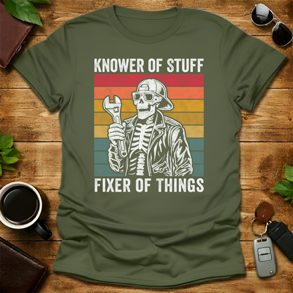 Fixer Skull Dad Mechanic V5 Father's Day T-Shirt