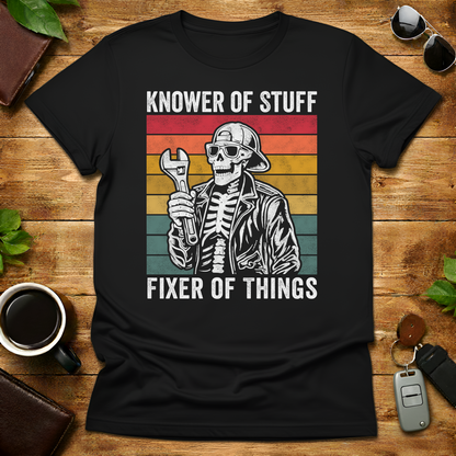 Fixer Skull Dad Mechanic V5 Father's Day T-Shirt