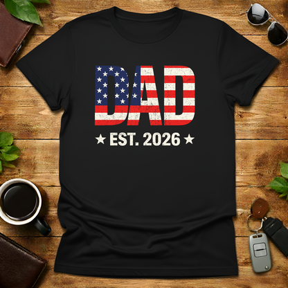 Dad Est 2026 USA V2 Father's Day T-Shirt