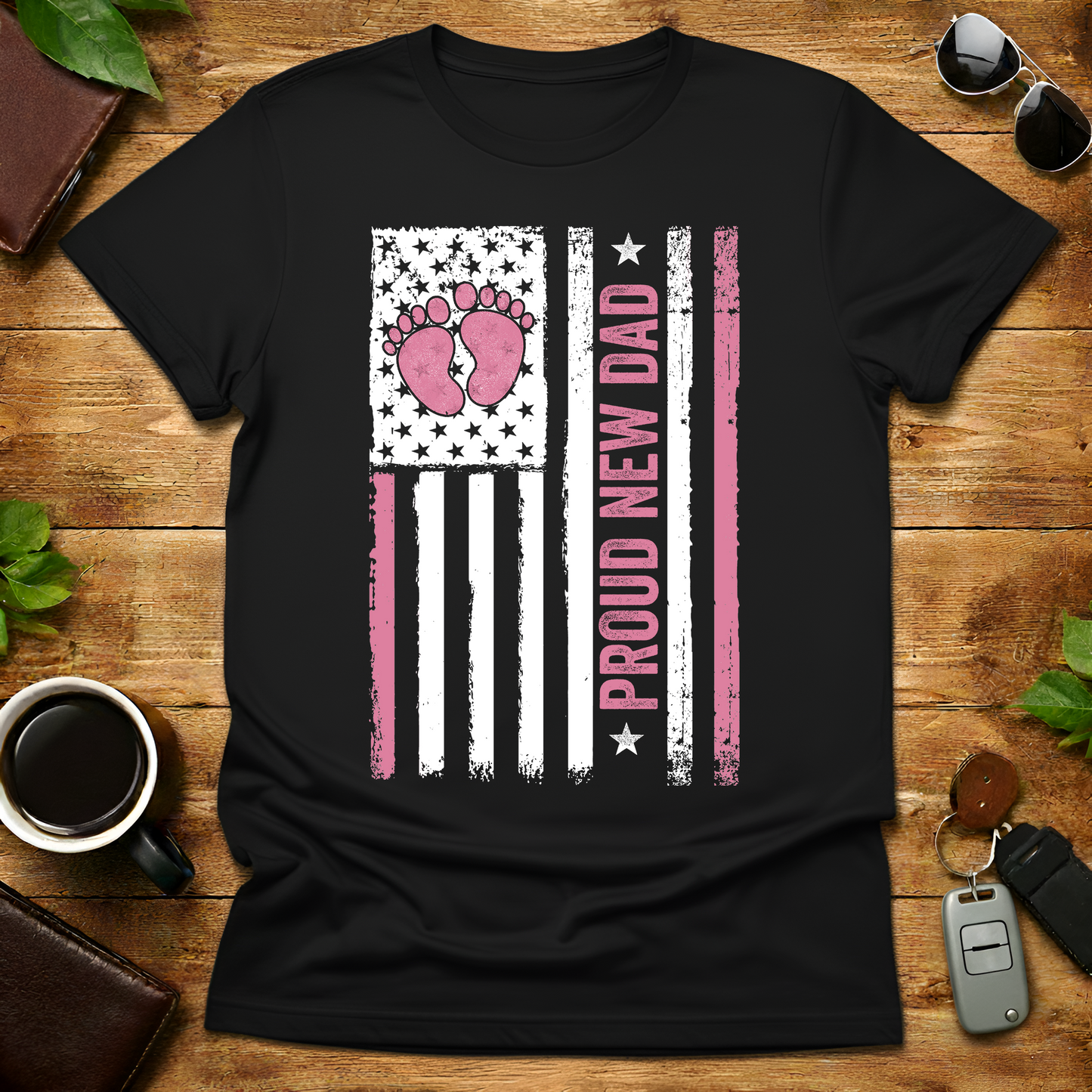 Girl Dad 2026 V4 Father's Day T-Shirt