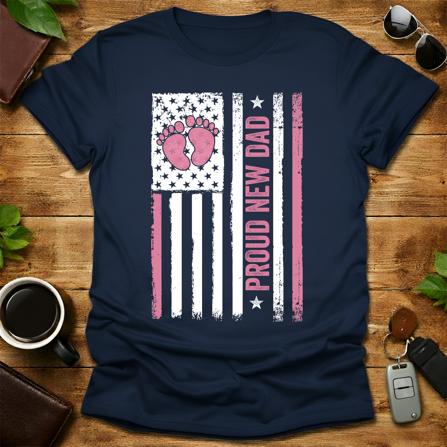 Girl Dad 2026 V4 Father's Day T-Shirt