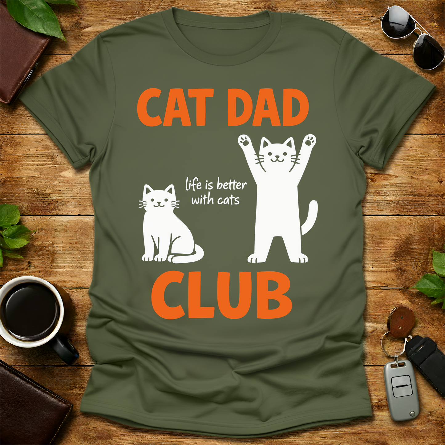 Cat Dad Club V1 T-Shirt