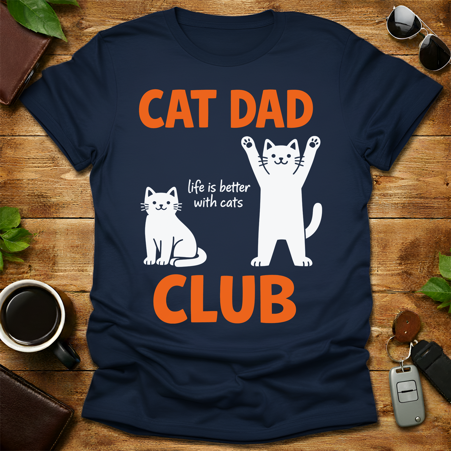 Cat Dad Club V1 T-Shirt