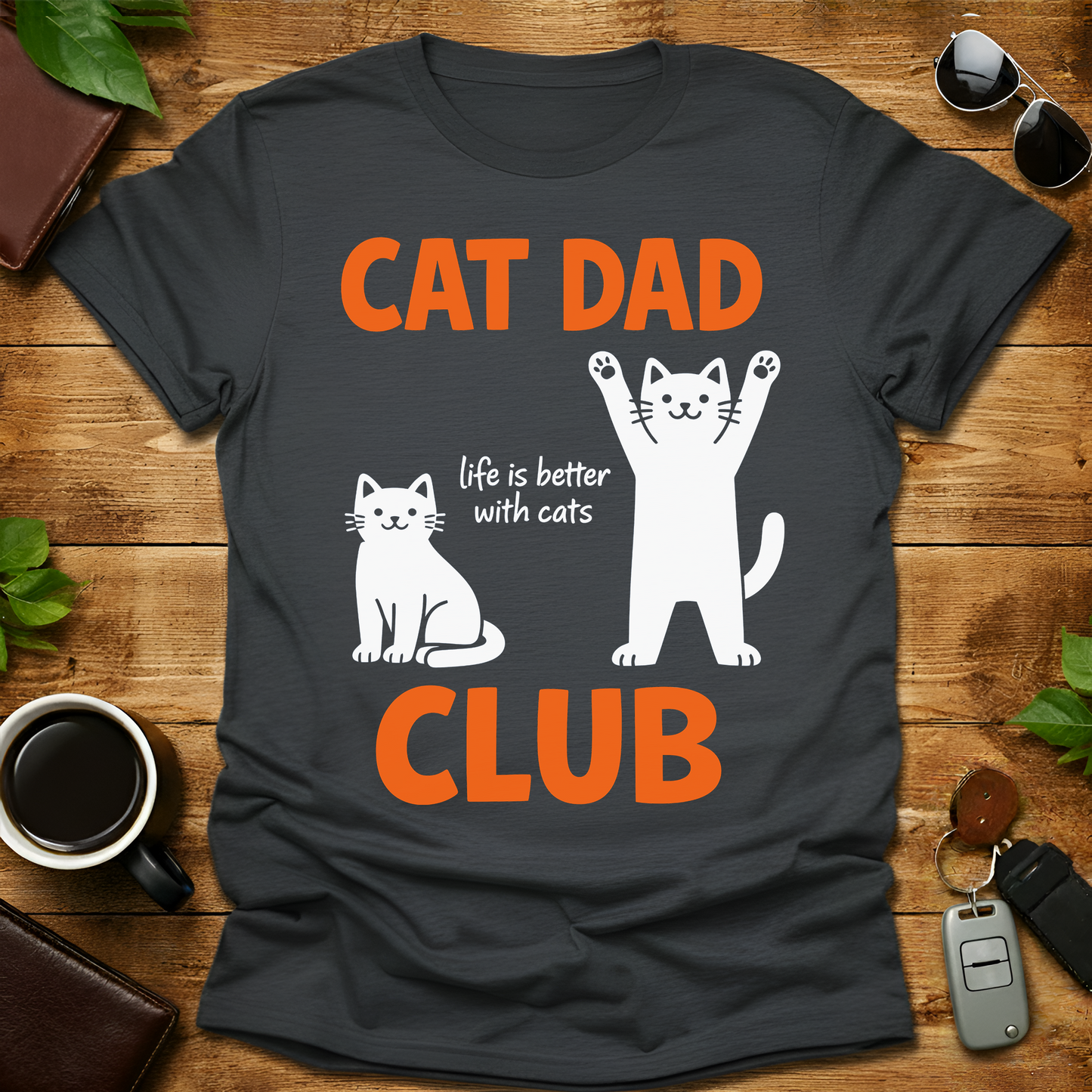 Cat Dad Club V1 T-Shirt