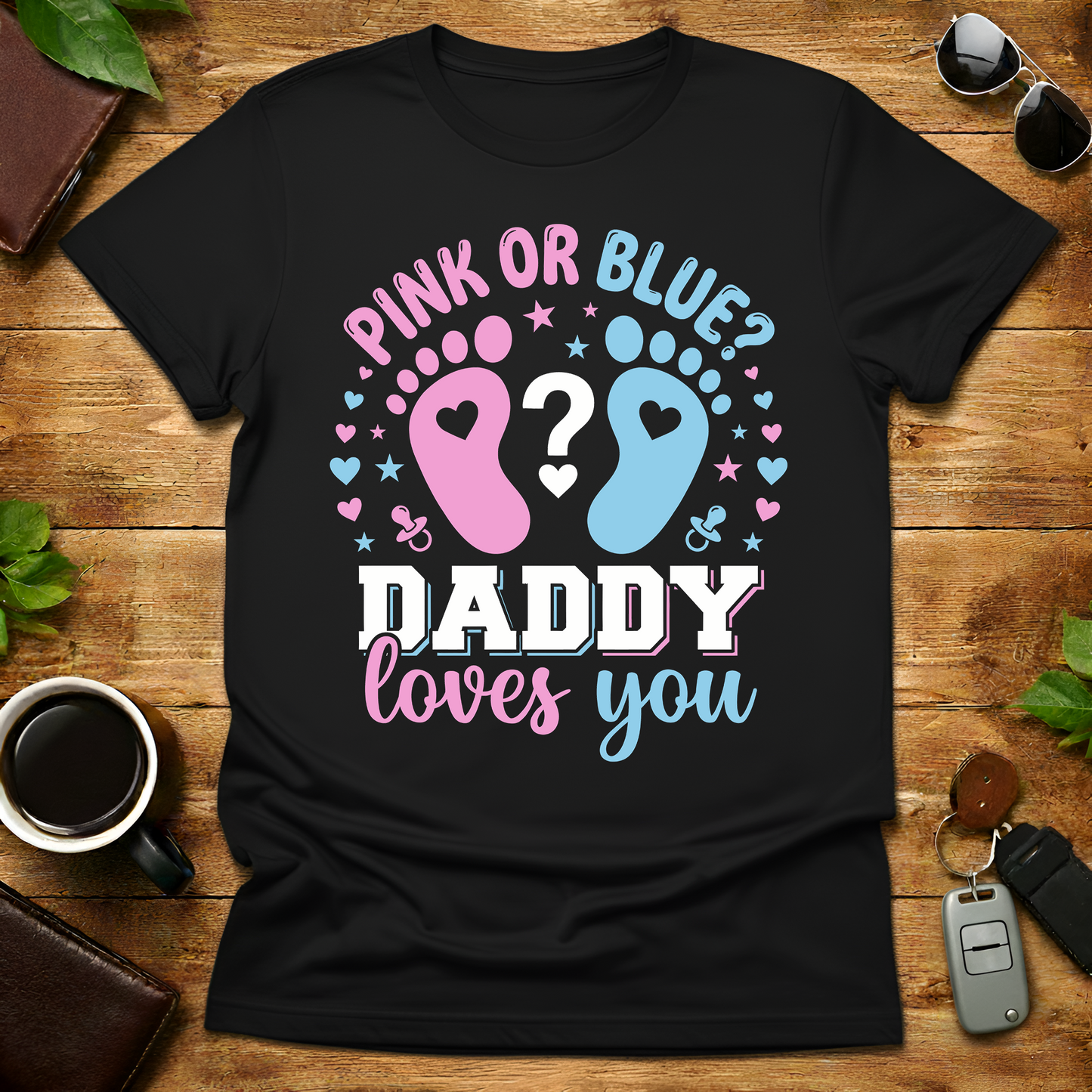 Pink or Bleu Dad Est 2026 V2 T-Shirt
