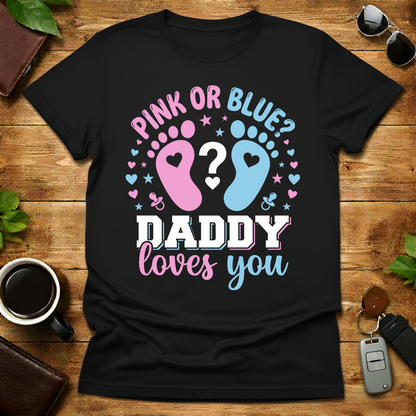 Pink or Bleu Dad Est 2026 V2 T-Shirt