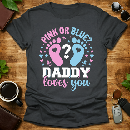 Pink or Bleu Dad Est 2026 V2 T-Shirt