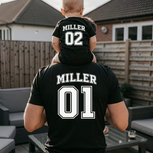 Dad baby matching 2 Sides V2 T-Shirt