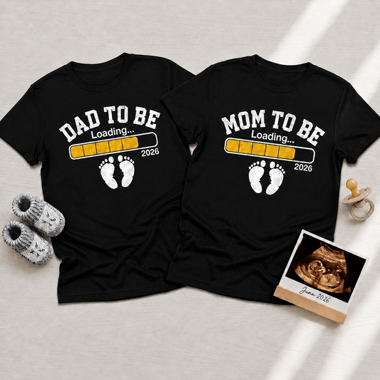 Dad & Mom To Be Matching V2 T-Shirts