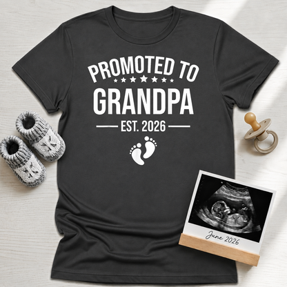 Promoted to Grandpa T-Shirt