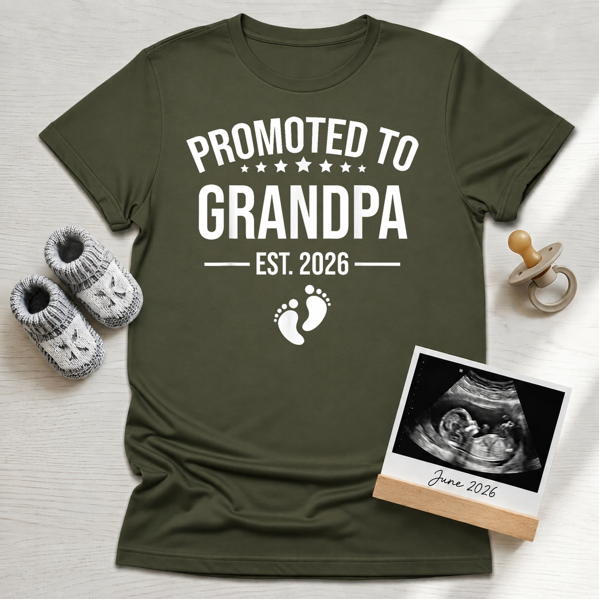 Promoted to Grandpa T-Shirt