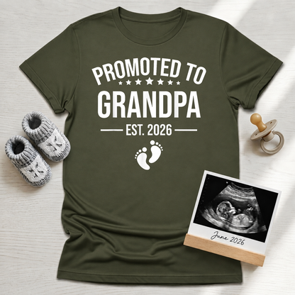 Promoted to Grandpa T-Shirt